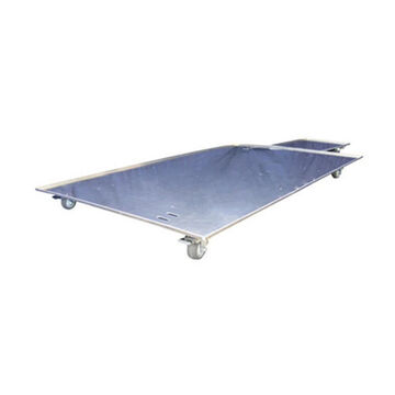 Rolling Platform, 31.874 in x 66.774 in, Aluminum Platform, Velcro Locking Strap