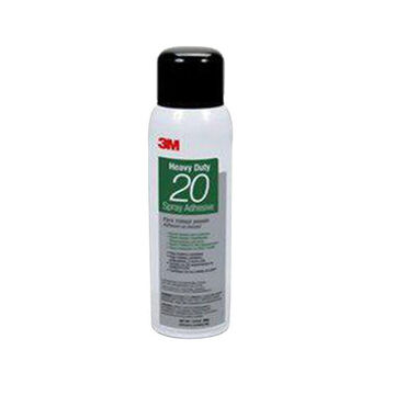 Spray Adhesive, 20 oz, Aerosol Can, Clear, Liquid