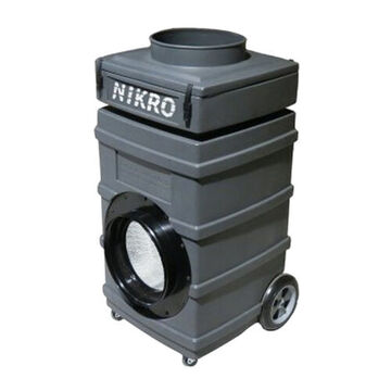 Upright Portable Hepa Scrubber, 115 V, 3.5 A, 500 To 950 Cfm, Polyethylene, 18 In X 23 In X 39 In