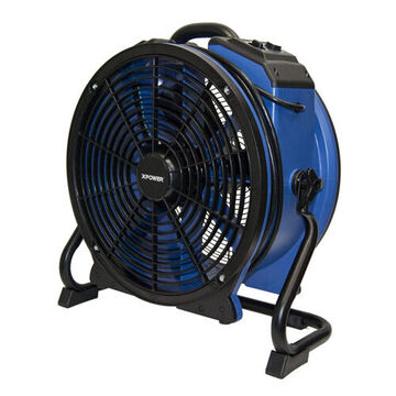 Ventilateur axial haute température, professionnel, 115 VAC, 2.8 A, 1/3 HP, 3600 cfm, 400 à 1600 RPM