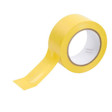 Aisle Marking Tape, Yellow, 2 in x 108 ft, 5 mil