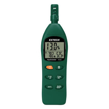 Digital Hygro Thermometer Psychrometer, LCD Display, -4 to 122 deg F