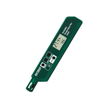 Pen Pocket Humidity/temperature, Lcd, 10 To 90%, +/-5%