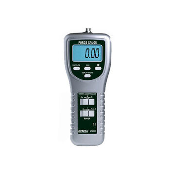 High Capacity Digital Force Gauge Meter, Backlit LCD Display, 220 lb, 150 kg Overload, +/-(0.5%rdg)