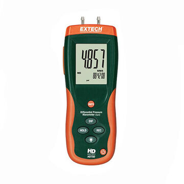 Differential Pressure Manometer, LCD Display, 5 psi, +/-0.3%