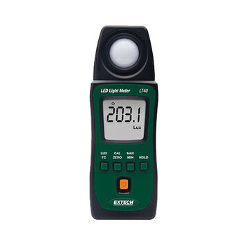 LED Light Meter, 99.99 to 40000 Fc, '+/-3%