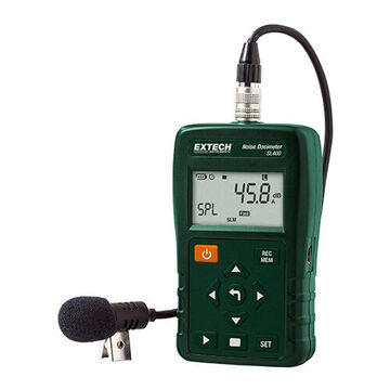 Dosimètre de bruit personnel, 30 à 90 dB, +/-1.4 dB, bande passante de 20 Hz à 8 kHZ