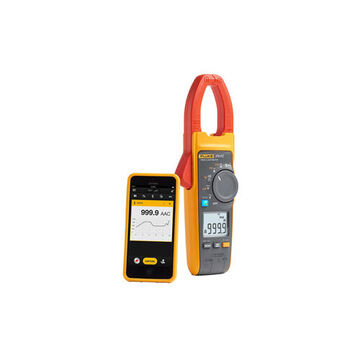 True RMS Digital Clamp Meter Set, LCD Display, 1.3 in Jaw Capacity, 1000 V, 999.9 A