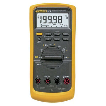 Industrial Digital Multimeter, Backlit Display, 50 mohm, 10 A, 1000 V, 9999 µf