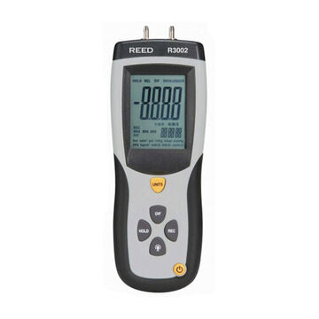 Differential Pressure Manometer, LCD Display, 5 psi, +/-0.3%