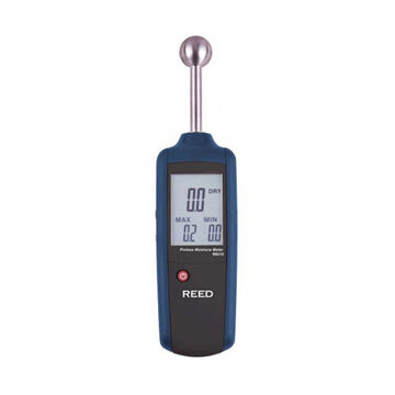 Pinless Moisture Detector, LCD Display, 0 to 100%, 0.8 to 1.6 in