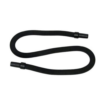 ESD Safe Stretch Vacuum Hose, 1 in x 1.2 in x 16 ft, Black, PVC/TPU