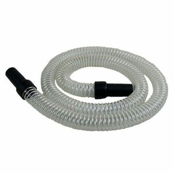 Stretchable Vacuum Hose, 1-1/4 in x 5.6 ft, Clear, Plastic