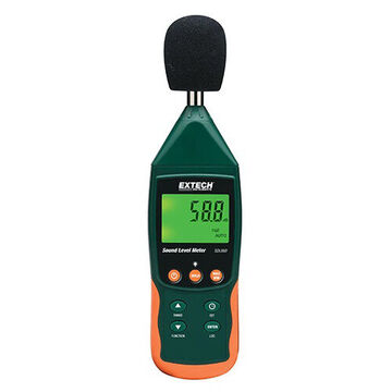Sound Level Meter/Data Logger, LCD Display, 35 to 130 dB, +/-1.4 dB, 0.1 dB Resolution