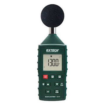 High Accuracy Sound Level Meter, LCD Display, 35 to 130 dB, +/-1 dB, 0.1 dB Resolution