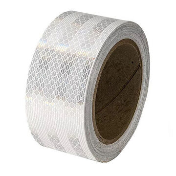 Superbrite Reflective Tape, White, 2 in x 30 ft