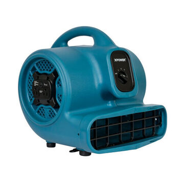 Industrial Air Mover, 115 V, 60 HZ, 1/4 HP, 1600 cfm, 3 Speeds, 1050/1350/1600 rpm