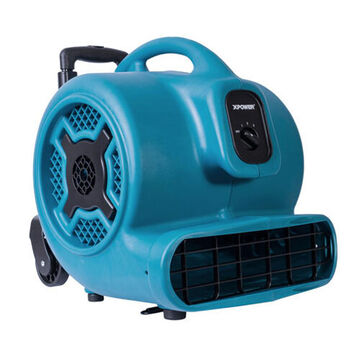 Air Mover, 115 V, 60 HZ, 1 HP, 3600 cfm, 3 Speeds, 1200/1380/1550 rpm