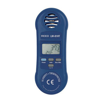 Thermo-hygromètre, LCD, 32 à 122 degré F (0 à 50 degré C), 10 à 95% HR