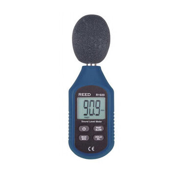 Compact Sound Level Meter, LCD Display, 30 to 130 dB, +/-1.5 dB, 0.1 dB Resolution