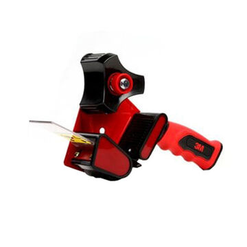 Box Sealing Tape Dispenser, Red, 2-3/4 in x 5-3/4 in x 10 in