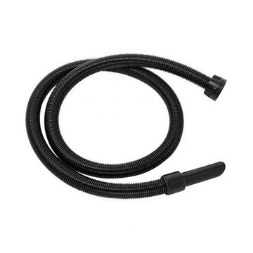 Dry, Complete Threaded Vacuum Hose, 1.25 in x 10 ft, Black, Plastic