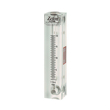 Medium Flow Field Rotameter, 1 to 20 lpm, +/-3%, Air Media, 1/8 in NPT