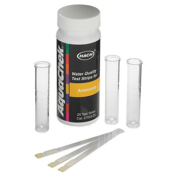 Ammonia Nitrogen Test Strips, 0 to 6 ppm, 25 Tests