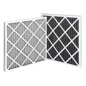 Pleated Air Filter, Carbon, 12 in x 24 in x 2 in, MERV 11