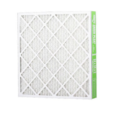 High Capacity Pleated Air Filter, 100% Synthetic, 20 in x 20 in x 4 in, MERV 13