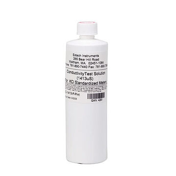 Conductivity Standard Calibration Solution, 1413 uS, Bottle, Clear, Liquid