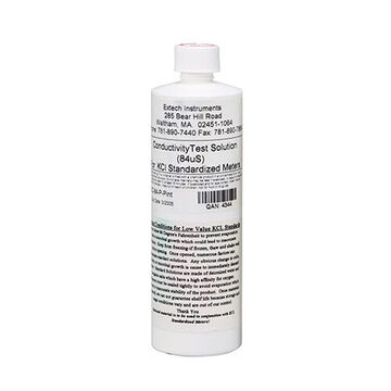 Conductivity Standard Calibration Solution, 84 uS, Bottle, Clear, Liquid