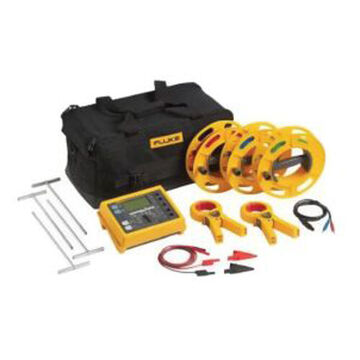 Kit de testeur de terre, écran LCD, 0.02 ohm à 300 Kohm, 1 à 50 V