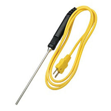 General Purpose Type K Probe, -40 to 1292 deg F, Stainless Steel, 0.126 in x 4 in