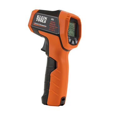 Dual Laser Infrared Thermometer, Backlit, 22 to 752 deg F (-30 to 400 deg C), +/-4 deg F or +/-2% Above Freezing, +/-4 deg F +0.2% deg Below Freezing