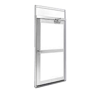 Sliding Door, 54 in, Lightweight Aluminum Front