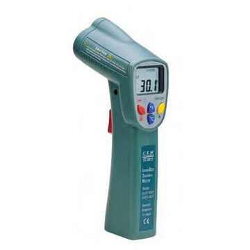 Infrared Thermometer, LCD, -58 to 932 deg F (-50 to 500 deg C)