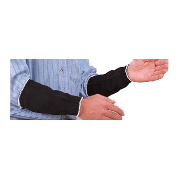 Sleeve Medium Weight Ambidextrous Pull-on Cut Resistant, Black, 100% Kelvar, 3 In X 10 In