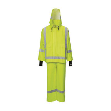 Bib Pant, X-Large, Lime Yellow, Polyurethane