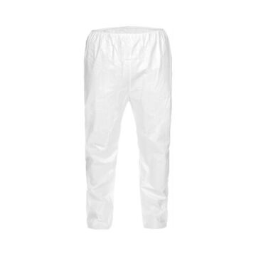 Pantalon jetable, grand, blanc, tissu