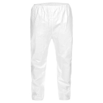 Disposable Pant, Large, White, Fabric