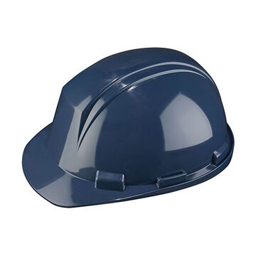 Sure Lock Hard Hat, Navy Blue, HDPE, Nylon Ratchet Adjustment