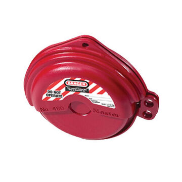 Rotating Gate Valve Lockout, Red, Thermoplastic