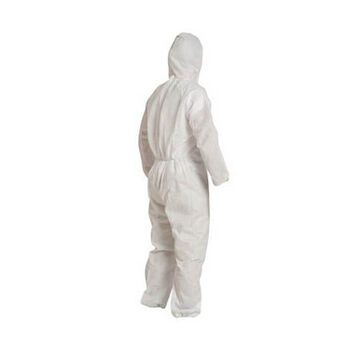 Hooded, Disposable Protective Coverall, X-Large, White, ProShield® 10 Fabric