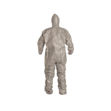 Coverall Chemical Resistant Protective, Gray, Tychem® 6000 Fabric, Taped