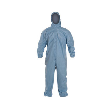 Hooded Protective Coverall, X-large, Blue, Proshield® 6 Sfr