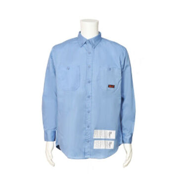 Shirt, Light Blue, 88% Cotton, 12% Nylon, 9.2 Cal/cm2 