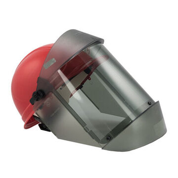 Face Shield Anti-fog Arc Flash, One Size, Clear Gray, Polycarbonate, 17 Cal/cm2, With Canadian Hard Cap
