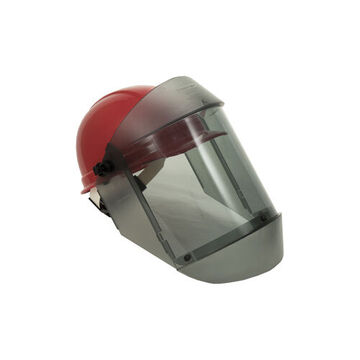 Arc Flash Face Shield, One Size, Clear Gray, Polycarbonate 