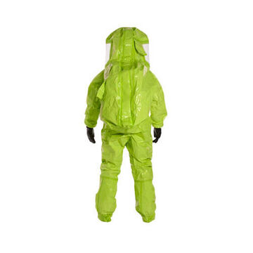 Encapsulated Level A Protective Suit, Lime Yellow, 40 Mil Pvc/teflon, 5/20 Mil Pvc, 46-3/4 To 50-1/4 In
